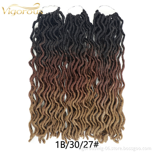 Vigorous Synthetic 18 inches Gypsy locs Crochet New Locs Julianna Soft Hair Faux Locs Crochet Braid Hair Extension